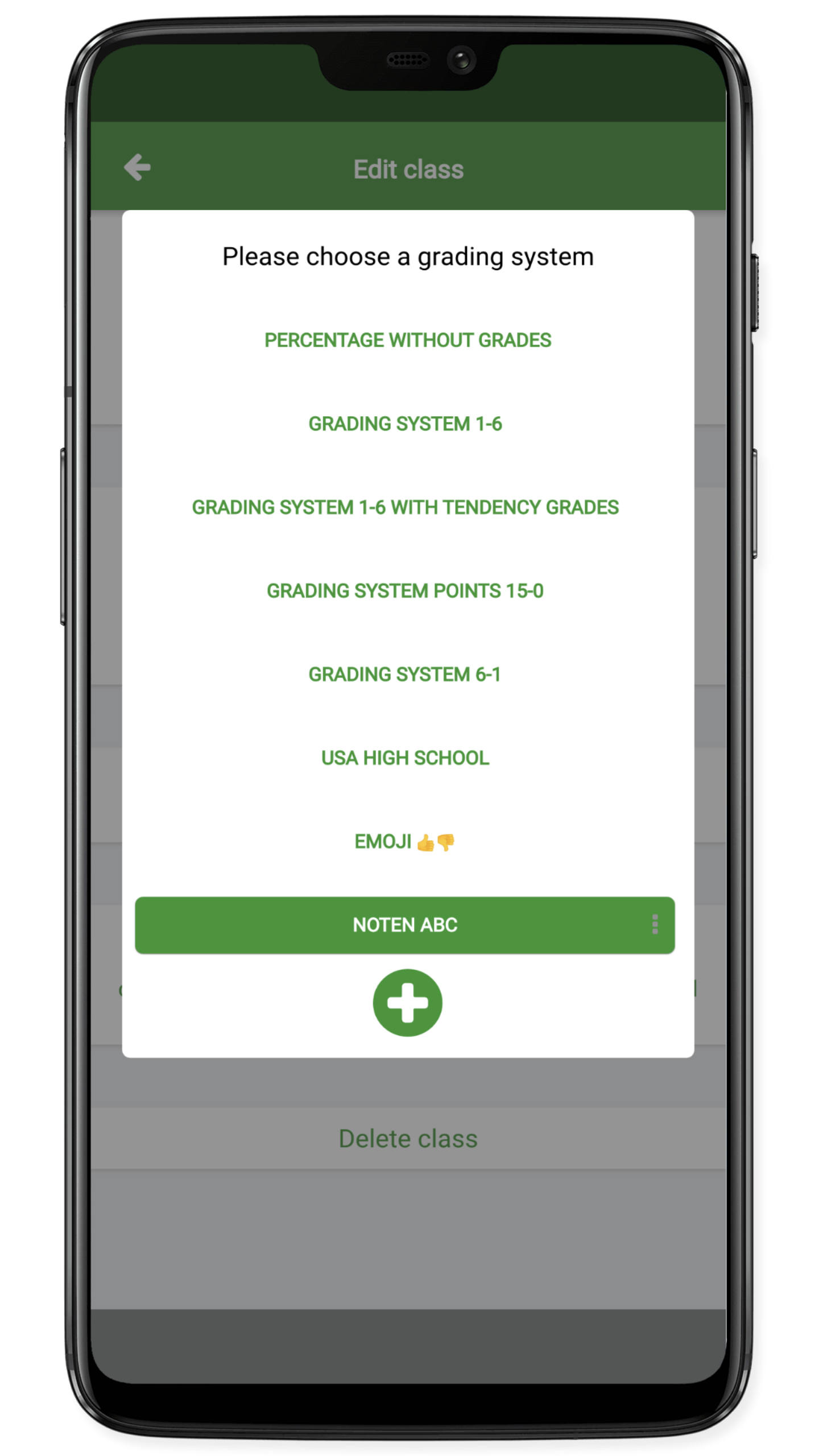 choose a grading system